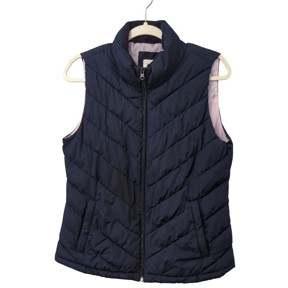 Gap Quilted Puffer Vest Navy size Medium